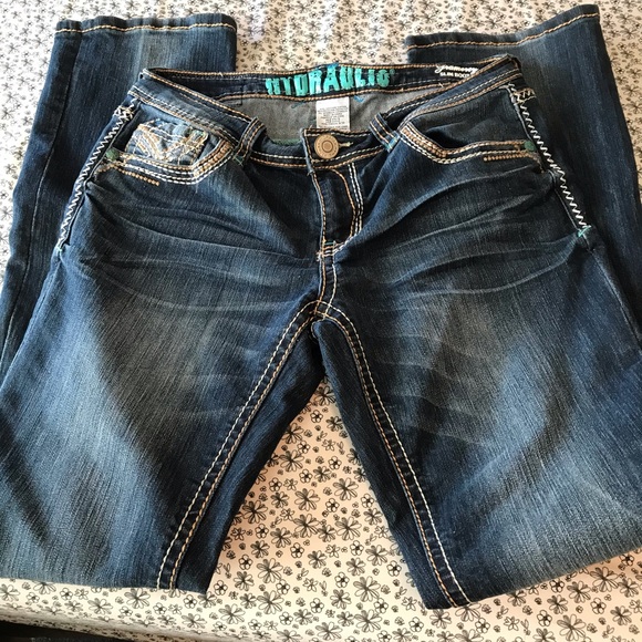 Hydraulic strait leg jeans worn twice - Picture 2 of 4